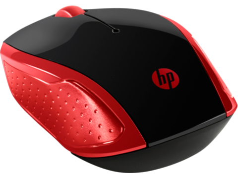 Оптическая беспроводная мышь HP 2HU82AA, 200 Empress Red, 1000 dpi, USB, 2.4 ГГц, красный