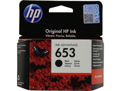 Оригинальный струйный картридж HP 653 Ink Advantage, черный (3YM75AE)
