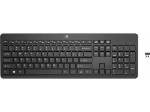 Клавиатура HP 3L1E7AA 230 BLK WL KBD