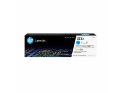 HP W2221X 222X High Yield Cyan Original LaserJet Toner Cartridge for Color LaserJet Pro MFP 3303, up to 2500 pages