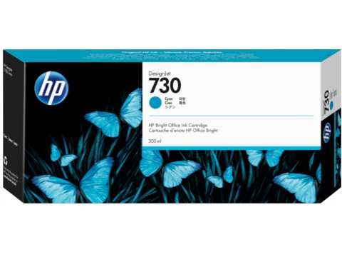 Картридж HP 730 DesignJet, голубой / 300 мл (P2V68A)
