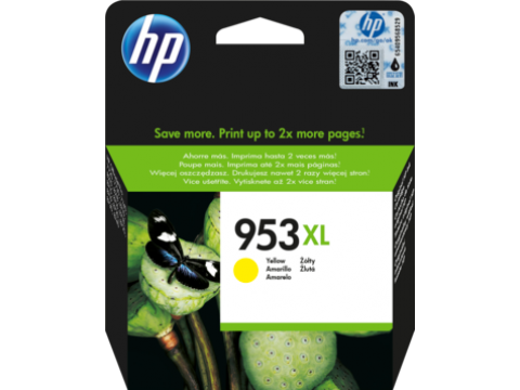 Картридж HP 953XL увеличенной емкости желтый / 1600 страниц (F6U18AE)
