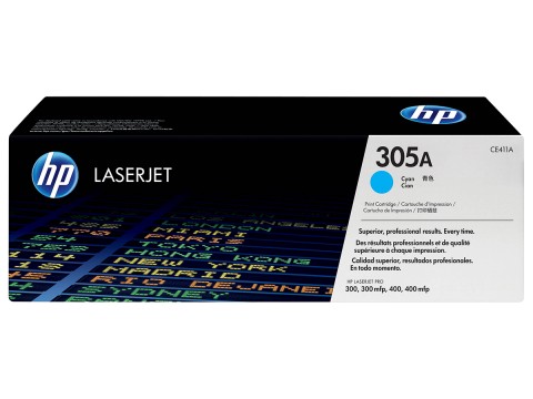 Картридж HP 305A / Cyan / 2600 Pages / CE411A