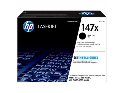 Лазерный картридж HP W1470, 147X, оригинальный лазерный картридж увеличенной емкости LaserJet, черный