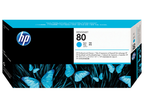 Набор HP 80 голубая печатная головка и устройство очистки (C4821A)