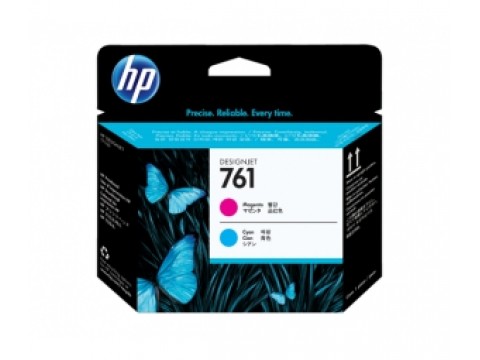 Печатающая головка HP 761 Designjet (пурпурный/ голубой) (CH646A)