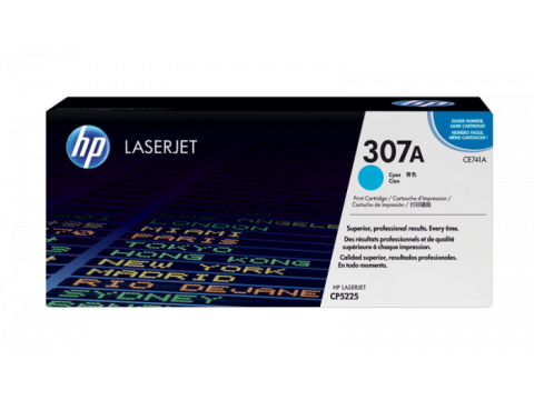 Картридж лазерный HP CE741A Cyan Print Cartridge for HP LaserJet CP5225, up to 7300