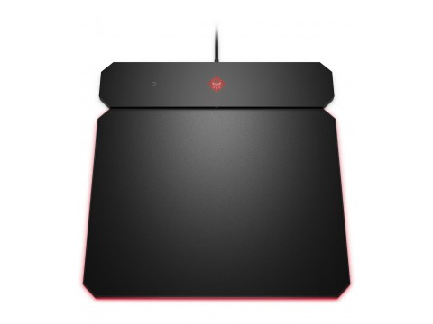 Коврик HP OMEN Outpost 6CM14AA/USB-A/зарядка Qi/черный
