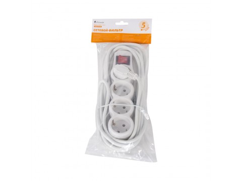 Сетевой фильтр iPower Home W4-50M 5 м.220 в.