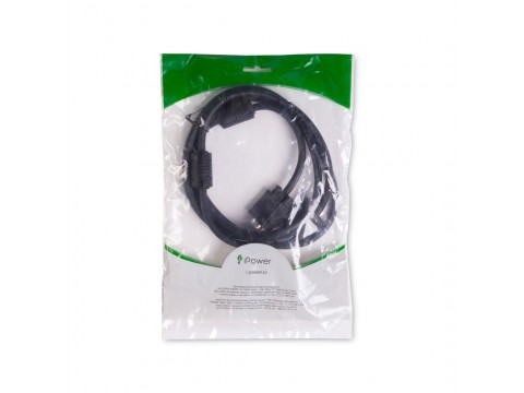 Интерфейсный кабель iPower VGA 15M/15M 3 м. 1 в.