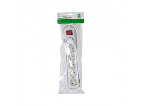Сетевой фильтр iPower Office W6-30M 3 м. 220 в.