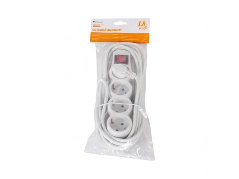 Сетевой фильтр iPower Home W4-18M 1.8 м. 220 в.