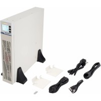 ИБП Ippon Na+ RTA 2000 2000W/Rack online/батарея 12V 4,8Ah*6/USB-B /RS-232/EPO/8 IEC/ЖК-дисплей/поддержка SNMP/Белый