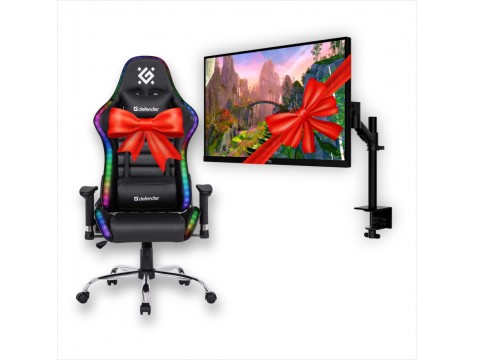 Комплект Монитор Hyperx MNTR HX Armada 27 QHD Gaming + Игровое кресло Defender Ultimate