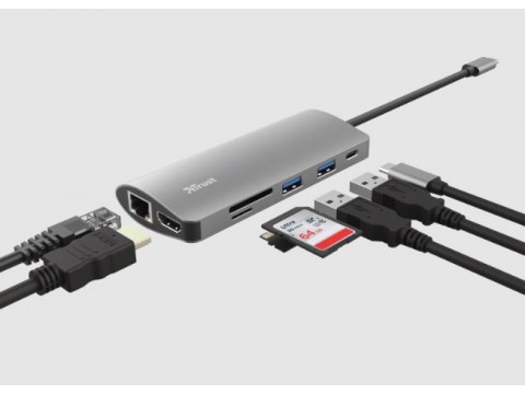 Разветвитель Trust Dalyx 7 in 1 USB-C