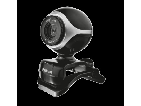 Веб-камера Trust Exis Webcam Black-Silver