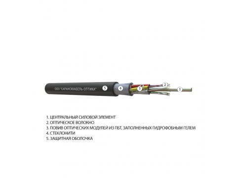 Кабель оптоволоконный ОККМC-0,22(G.652.D)-4-6кН