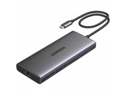 HUB CM639 USB-C to USB-A 3.2+USB-A 3.0+2*USB-C 3.2+2*HDMI+RJ45 Gigabit+SDamp;TF +PD port Converter 45380