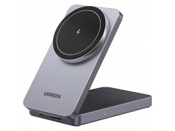 Беспроводная зарядка Ugreen W528 45056 2-in-1/15W Magnetic Wireless Charger for Apple Iphone/AirPods