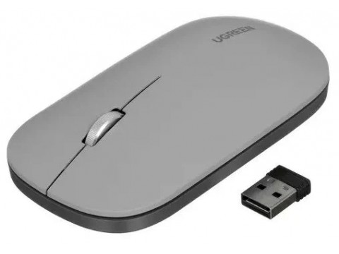 Беспроводная мышь UGREEN MU001 Wireless Mouse Grey/No AA Battery inside, 90373