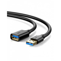 Кабель UGREEN USB 3.0 Extension Male Cable 1m (Black), 10368