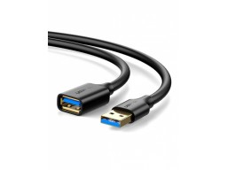 Кабель UGREEN USB 3.0 Extension Male Cable 1m (Black), 10368