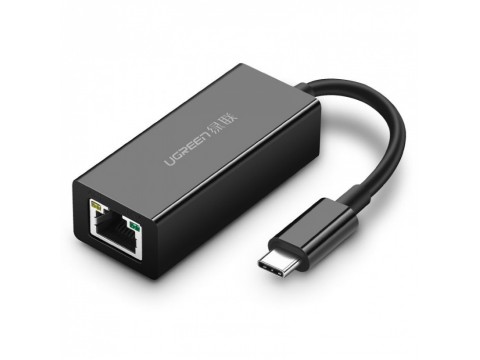 Конвертер сигнала UGREEN US236 USB Type-C to 10/100/1000Mbps Ethernet Adapter