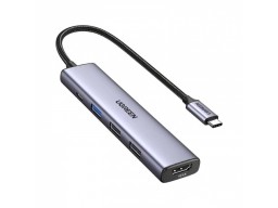 Конвертер UGREEN CM478 (15495) USB 3.1(m) Type C на HDMI/USB 2.0x2/USB 3.0x1/Type C PD 100W