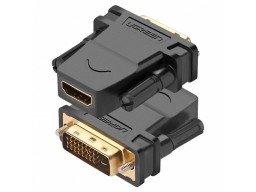 Адаптер Ugreen 20124 DVI 24+1 Male to HDMI Female Adapter Black
