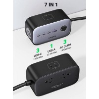 Сетевое зарядное устройство Ugreen CD270 100W Nexode Power Strip / 3C1A / 60167