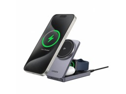 Беспроводная зарядка Ugreen W707 45025 3-in-1/15W Magnetic Wireless Charger for Apple Iphone/AirPods/Watch