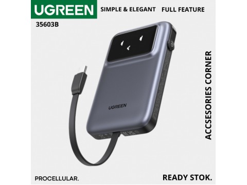 Пауэрбанк UGREEN PB511 35603B 10000mAh 30W/2*Type-C +USB-A Fast Charging