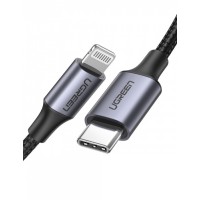Кабель Ugreen US304 Lightning To Type-C 2.0 Male Cable 1M, 60759