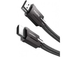 Кабель Ugreen HD135 HDMI M/M Round Cable Zinc Alloy Shell Braided 1.5m (Gray) 70320