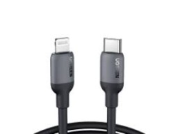 Кабель Ugreen US387 / USB-C to Lightning / Black / 1m / 20304