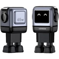 Зарядное устройство Ugreen CD361 25685B Nexode 65W 1*USB-A/2*USB-C Robot GaN Fast Charger