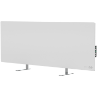 AENO Premium Eco Smart Heater, 700W, Tempered glass, Infrared+convection heating type, Led display Plug type: Europe (E/F type), WHITE