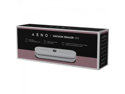 Vacuum Sealer, white, LED display, 80W, -65kPa (+/-5kPa)