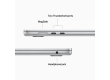 15-inch MacBook Air: Apple M2 chip with 8-core CPU and 10-core GPU, 256GB - Silver,Model A2941