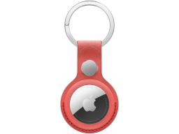 AirTag FineWoven Key Ring - Coral