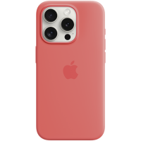 iPhone 15 Pro Silicone Case with MagSafe - Guava,Model A3125