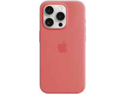 iPhone 15 Pro Silicone Case with MagSafe - Guava,Model A3125