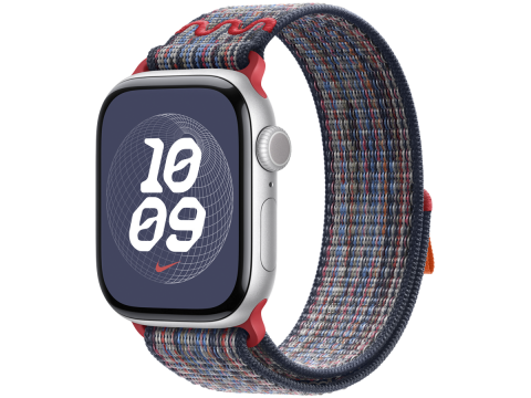 40mm Blue/Red Nike Sport Loop