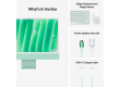 24-inch iMac with Retina 4.5K display: Apple M4 chip with 8‑core CPU and 8‑core GPU, 16GB, 256GB SSD - Green,Model A3247