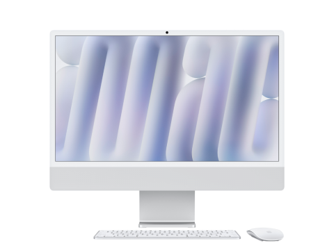 24-inch iMac with Retina 4.5K display: Apple M4 chip with 10‑core CPU and 10‑core GPU, 16GB, 512GB SSD - Silver,Model A3137