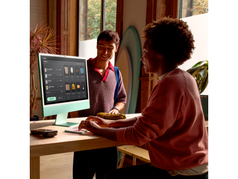 24-inch iMac with Retina 4.5K display: Apple M4 chip with 10‑core CPU and 10‑core GPU, 16GB, 512GB SSD - Silver,Model A3137