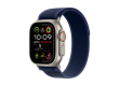 49mm Blue Trail Loop - S/M - Natural Titanium Finish