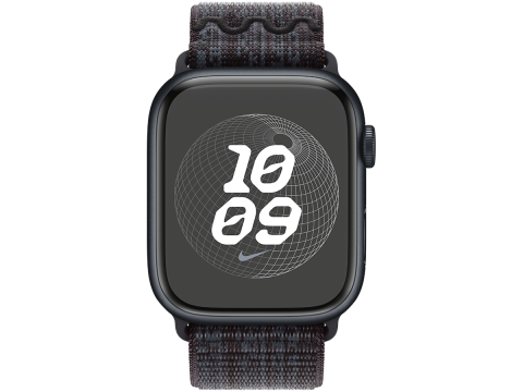 45mm Black/Blue Nike Sport Loop