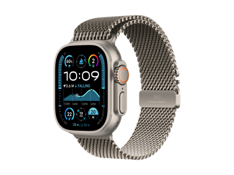 49mm Natural Titanium Milanese Loop - Small