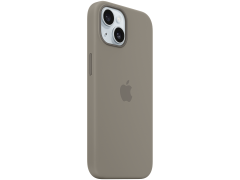 iPhone 15 Silicone Case with MagSafe - Clay,Model A3123